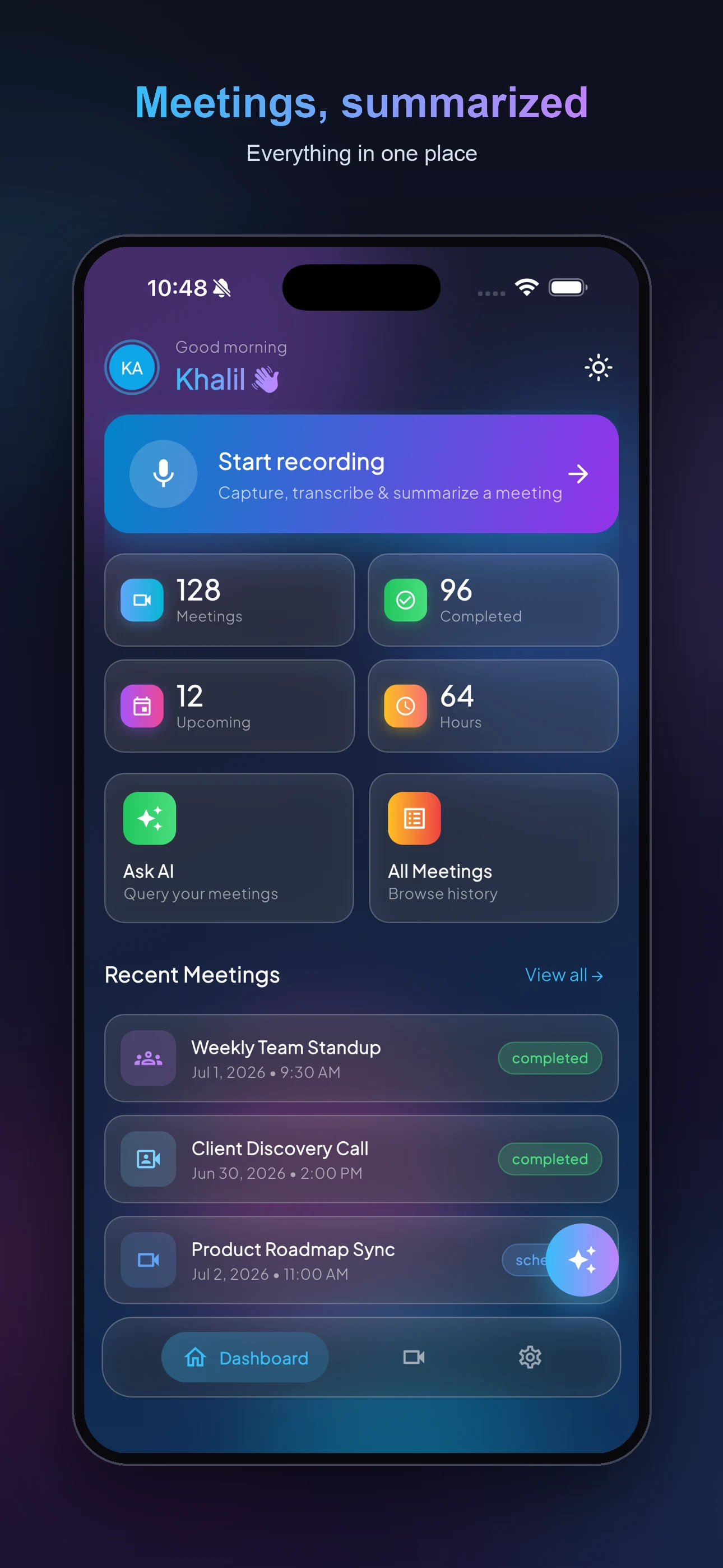 Meet AI: Meeting Assistant screenshot